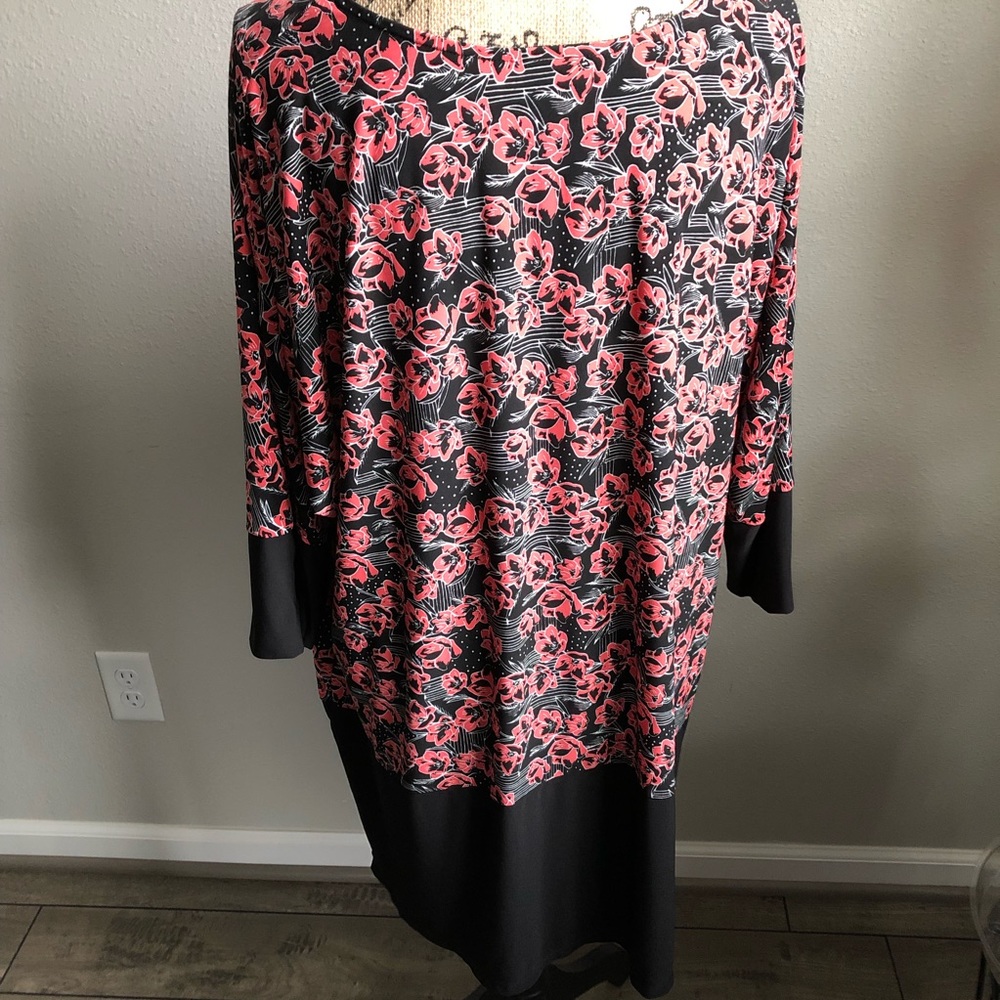 WOMAN WITHIN Zip Sleeve Tunic NWOT